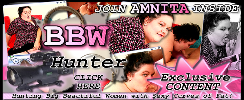 Bbw Amnita sticking to her big fat breasts fucking